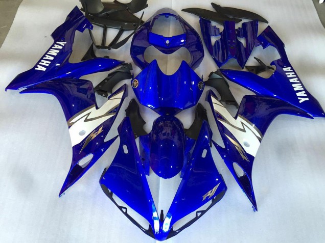Buy 2004-2006 Glossy Blue White Yamaha YZF R1 Bike Fairing Kit