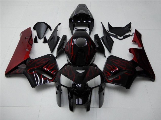 Buy 2005-2006 Red Flame Black Honda CBR600RR Bike Fairings