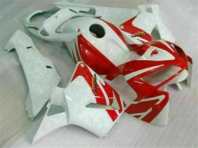 Buy 2005-2006 Red White Honda CBR600RR Motor Fairings Buy 2005-2006 Red White Honda CBR600RR Motor Fairings