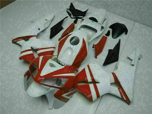 Buy 2005-2006 White Red Honda CBR600RR Motorcycle Fairings