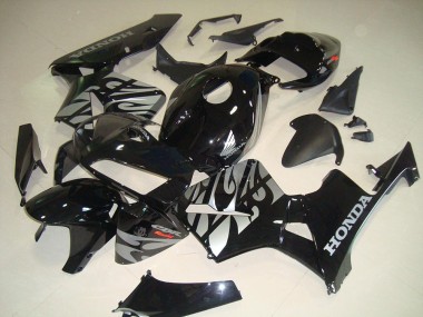 Buy 2005-2006 Black White Flame Honda CBR600RR Bike Fairing
