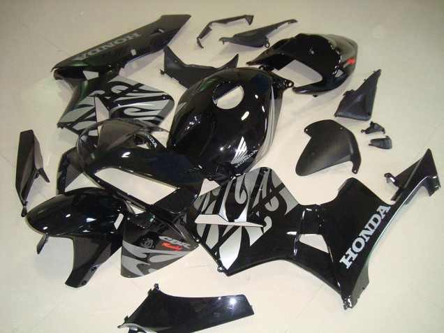 Buy 2005-2006 Black White Flame Honda CBR600RR Bike Fairing