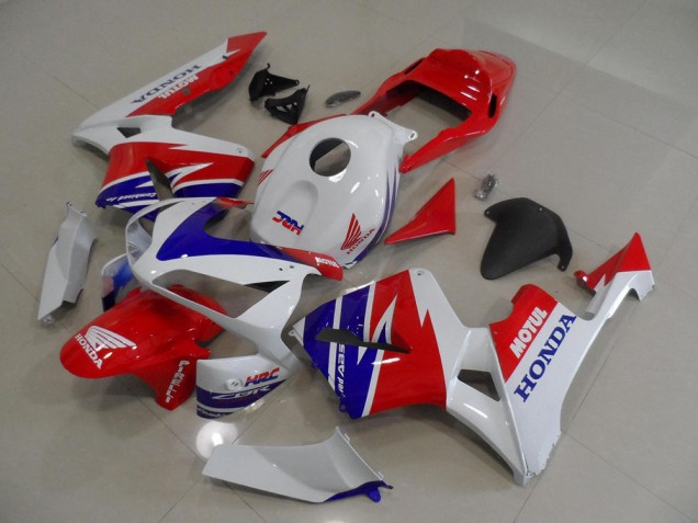 Buy 2005-2006 White Blue Red Motul HRC Honda CBR600RR Moto Fairings