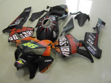 Buy 2005-2006 Rossi Matte Black Honda CBR600RR Motorcycle Fairings Kits