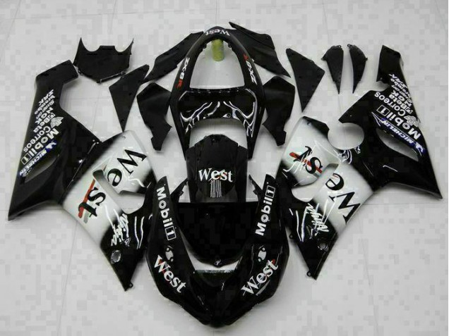 Buy 2005-2006 Black Kawasaki ZX6R Bike Fairings