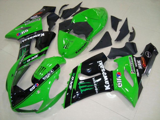 Buy 2005-2006 Green Monster Kawasaki ZX6R Motorcycle Fairing Kit Buy 2005-2006 Green Monster Kawasaki ZX6R Motorcycle Fairing Kit