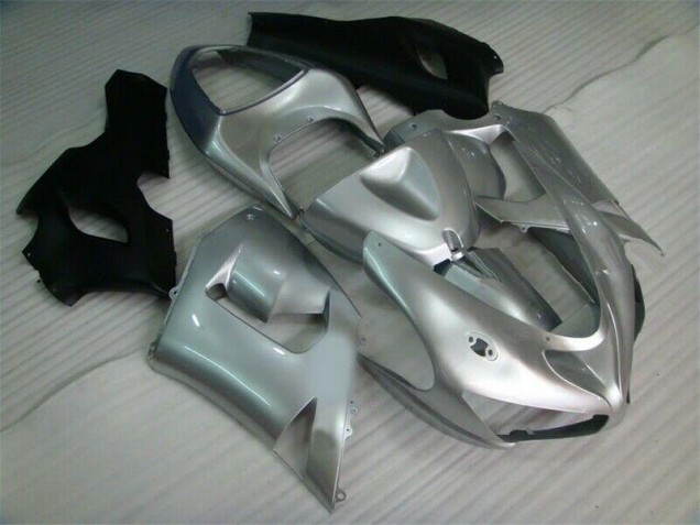 Buy 2005-2006 Silver Black Kawasaki ZX6R Motorcycle Fairing Kit Buy 2005-2006 Silver Black Kawasaki ZX6R Motorcycle Fairing Kit