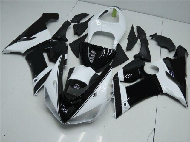 Buy 2005-2006 Black White Kawasaki ZX6R Moto Fairings Buy 2005-2006 Black White Kawasaki ZX6R Moto Fairings