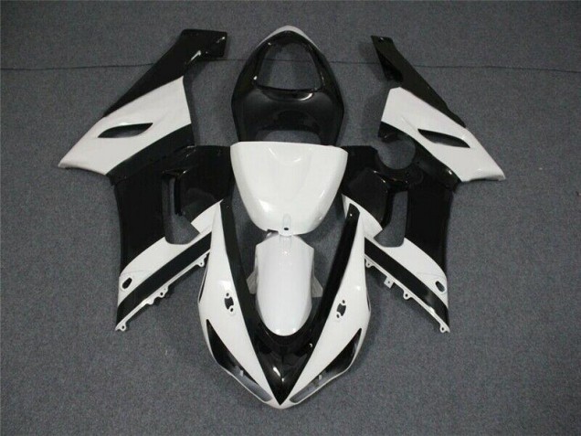 Buy 2005-2006 Black White Kawasaki ZX6R Motorcycle Replacement Fairings Buy 2005-2006 Black White Kawasaki ZX6R Motorcycle Replacement Fairings