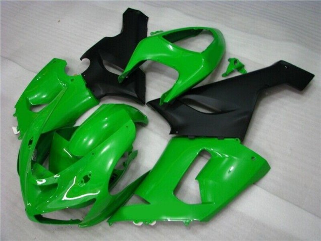 Buy 2005-2006 Green Matte Black Kawasaki ZX6R Motorcycle Fairing