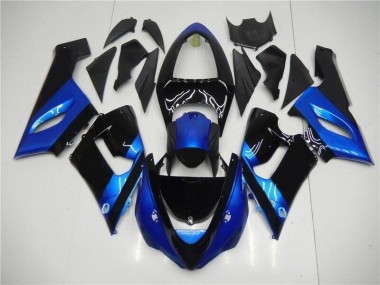 Buy 2005-2006 Blue Black Kawasaki ZX6R Motorcycle Fairing Kits