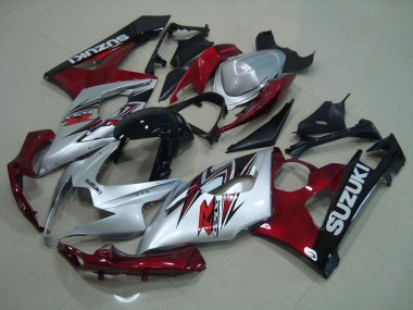 Buy 2005-2006 Silver Red Suzuki GSXR 1000 Bike Fairings