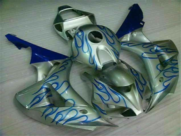 Buy 2006-2007 Blue Flame Silver Honda CBR1000RR Motorcycle Fairing Kits Buy 2006-2007 Blue Flame Silver Honda CBR1000RR Motorcycle Fairing Kits