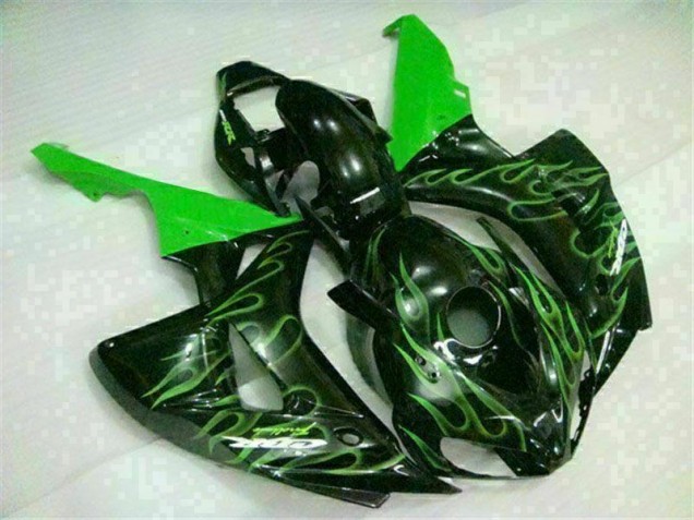 Buy 2006-2007 Green Flame Black Honda CBR1000RR Moto Fairings Buy 2006-2007 Green Flame Black Honda CBR1000RR Moto Fairings