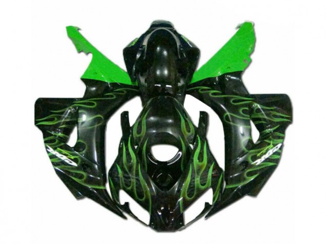 Buy 2006-2007 Green Flame Black Honda CBR1000RR Moto Fairings Buy 2006-2007 Green Flame Black Honda CBR1000RR Moto Fairings