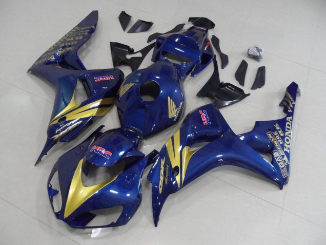 Buy 2006-2007 Dark Blue with Gold Stripe Honda CBR1000RR Motorcycle Fairing Kits Buy 2006-2007 Dark Blue with Gold Stripe Honda CBR1000RR Motorcycle Fairing Kits