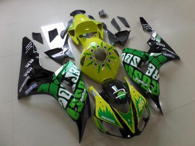 Buy 2006-2007 Green Yellow Rossi Honda CBR1000RR Replacement Motorcycle Fairings