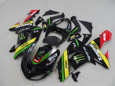 Buy 2006-2007 Black Yellow Monster Kawasaki ZX10R Motorcycle Replacement Fairings