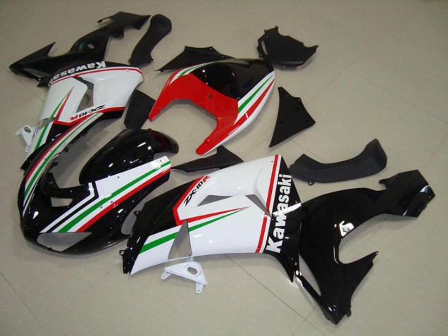 Buy 2006-2007 White and Black Kawasaki ZX10R Bike Fairing Kit Buy 2006-2007 White and Black Kawasaki ZX10R Bike Fairing Kit