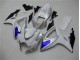 Buy 2006-2007 White Blue Suzuki GSXR 600/750 Motorcylce Fairings