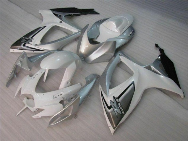 Buy 2006-2007 White Silver Suzuki GSXR 600/750 Bike Fairings Buy 2006-2007 White Silver Suzuki GSXR 600/750 Bike Fairings