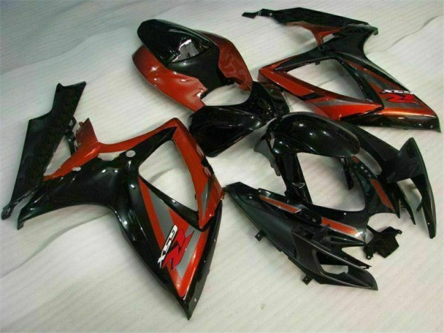 Buy 2006-2007 Black Red Suzuki GSXR 600/750 Motorcyle Fairings