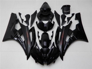 Buy 2006-2007 Glossy Matte Black Yamaha YZF R6 Motor Bike Fairings