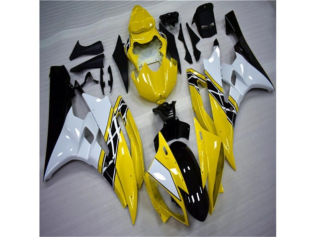 Buy 2006-2007 Yellow White Black Yamaha YZF R6 Motorbike Fairing Kits Buy 2006-2007 Yellow White Black Yamaha YZF R6 Motorbike Fairing Kits