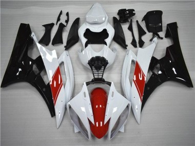 Buy 2006-2007 Red White Black Yamaha YZF R6 Moto Fairings
