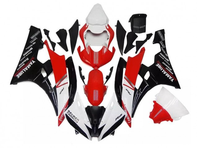 Buy 2006-2007 White Red Black Yamaha YZF R6 Replacement Fairings Buy 2006-2007 White Red Black Yamaha YZF R6 Replacement Fairings