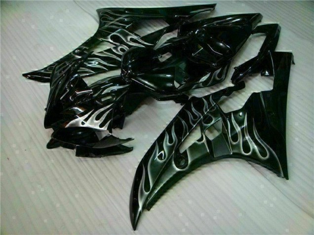 Buy 2006-2007 Silver Flame Black Yamaha YZF R6 Motor Fairings Buy 2006-2007 Silver Flame Black Yamaha YZF R6 Motor Fairings