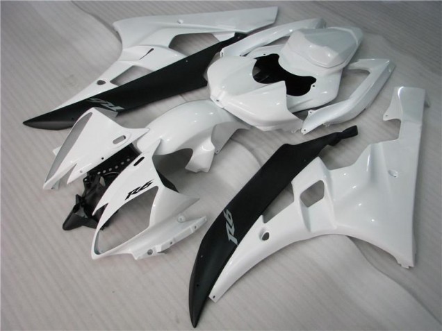 Buy 2006-2007 White Black Yamaha YZF R6 Motorcycle Bodywork