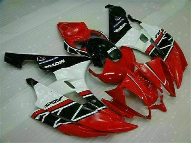 Buy 2006-2007 Red White Yamaha YZF R6 Motorcycle Fairings