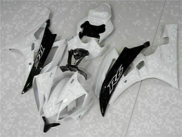 Buy 2006-2007 White Black Yamaha YZF R6 Bike Fairings