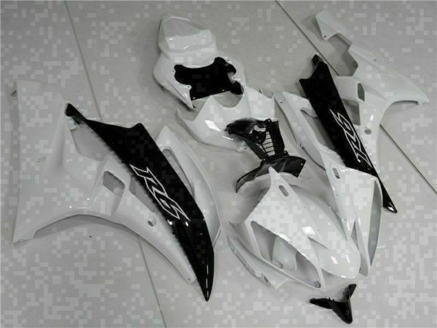 Buy 2006-2007 White Black Yamaha YZF R6 Bike Fairings