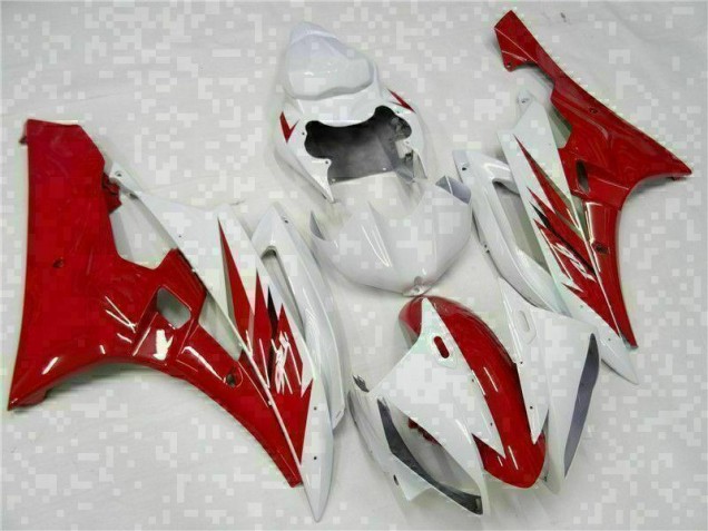 Buy 2006-2007 Red White Yamaha YZF R6 Motorcycle Bodywork Buy 2006-2007 Red White Yamaha YZF R6 Motorcycle Bodywork