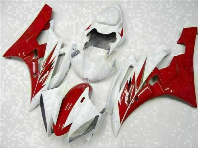 Buy 2006-2007 Red White Yamaha YZF R6 Motorcycle Bodywork Buy 2006-2007 Red White Yamaha YZF R6 Motorcycle Bodywork
