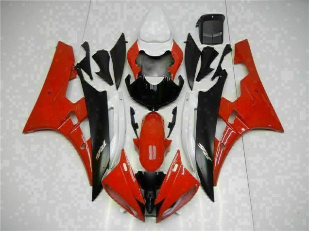Buy 2006-2007 Red Black Yamaha YZF R6 Motorcycle Fairings Kits