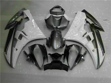 Buy 2006-2007 White Silver Yamaha YZF R6 Moto Fairings