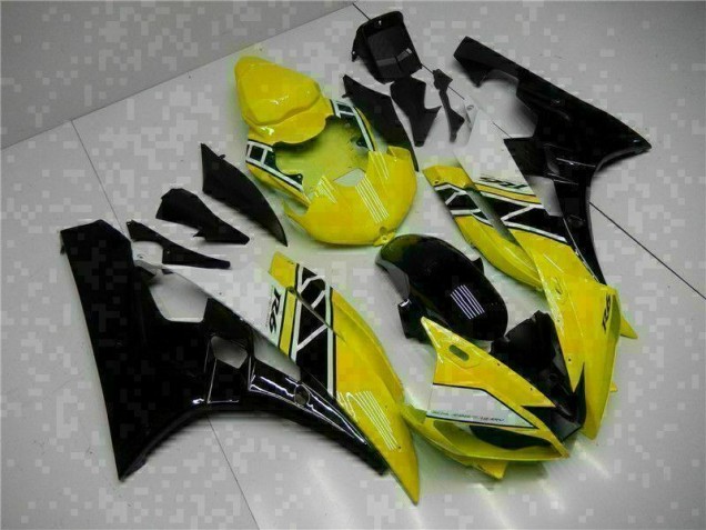 Buy 2006-2007 Yellow Black Yamaha YZF R6 Motorcycle Fairing Kit