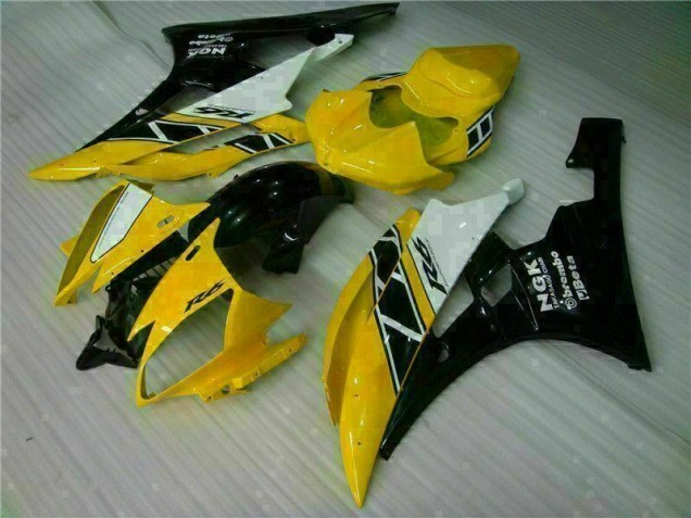 Buy 2006-2007 Yellow Black Yamaha YZF R6 Motorbike Fairing