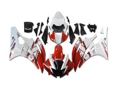 Buy 2006-2007 Red White Yamaha YZF R6 Motorcycle Fairings & Bodywork