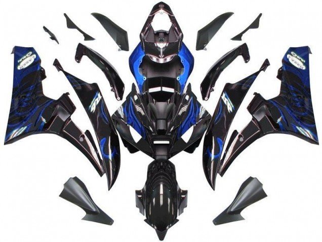 Buy 2006-2007 Black Blue Flame Yamaha YZF R6 Motor Bike Fairings Buy 2006-2007 Black Blue Flame Yamaha YZF R6 Motor Bike Fairings