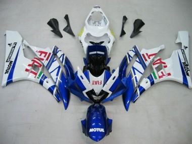 Buy 2006-2007 Blue White Motul Red Fiat Yamaha YZF R6 Motorcycle Fairings Kits