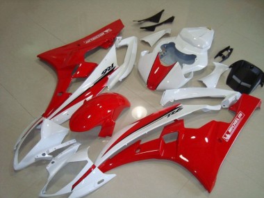 Buy 2006-2007 Red White Yamaha YZF R6 Motorcycle Fairing