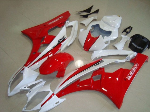 Buy 2006-2007 Red White Yamaha YZF R6 Motorcycle Fairing Buy 2006-2007 Red White Yamaha YZF R6 Motorcycle Fairing