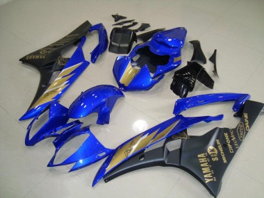 Buy 2006-2007 Black Blue with Gold Sticker Yamaha YZF R6 Motorcycle Fairing