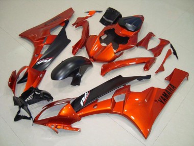 Buy 2006-2007 Orange Matte Black Yamaha YZF R6 Motorcycle Replacement Fairings
