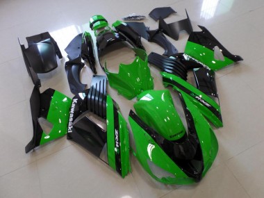 Buy 2006-2011 Green and Black Kawasaki ZX14R ZZR1400 Bike Fairing Kit