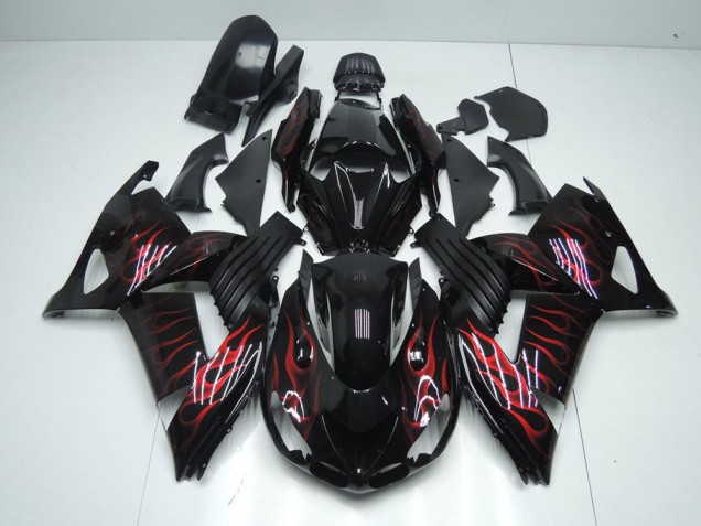 Buy 2006-2011 Red Flame Kawasaki ZX14R ZZR1400 Motorcycle Bodywork Buy 2006-2011 Red Flame Kawasaki ZX14R ZZR1400 Motorcycle Bodywork